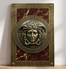 Goldene Medusa Wandkunst