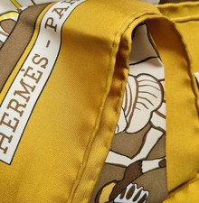 Hermes Paris 1972 Rare Tuch 90 Seide Schal Scarf Carre Foulard Echarpe ALI BABA