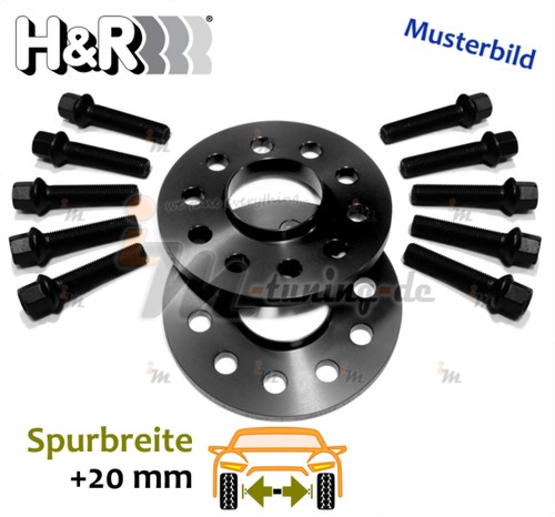 Spurplatten schwarz - h&r,