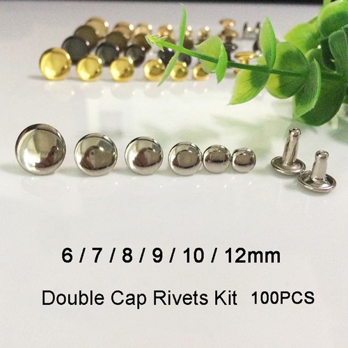 100pcs doppelkappennieten kit - 100pcs,