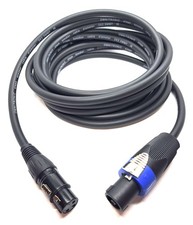 Lautsprecher-Adapter Kabel XLR Female-Kupplung auf Speakon Stecker vers. Längen