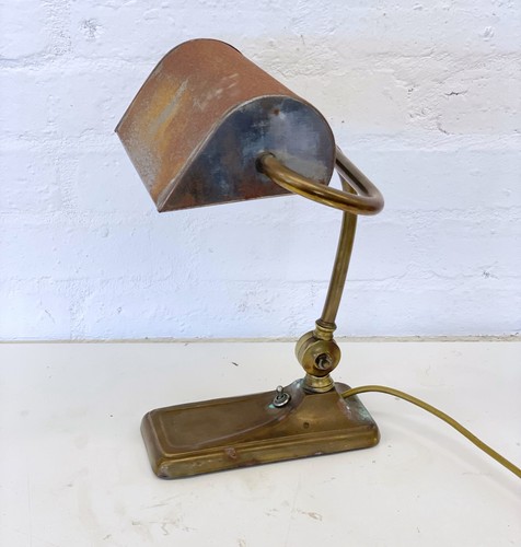 Vintage banker lampe - banker,