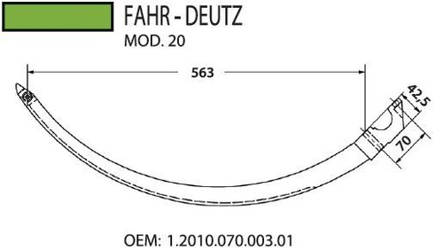 Pressennadel nadel deutz fahr - pressennadel,