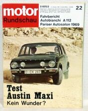 motor RUNDSCHAU Nr.22/1969 - Autobianchi A 112