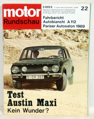 Motor rundschau 1969 - nr.22/1969,