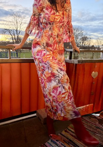 Langes stylisches buntes