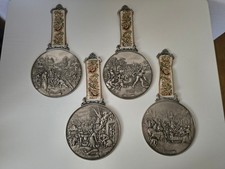 WMF Zinn Wandteller mit Band, Frühling, Sommer, Herbst, Winter, Jahreszeiten