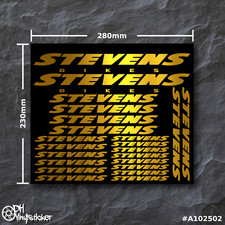 Stevens Stickersatz Gold | Aufkleber Set Fahrrad eBike MTB BMX Rahmen