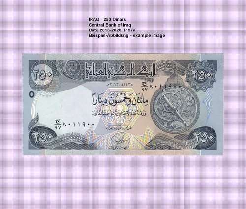 Irak iraq 250 dinars unc - ,