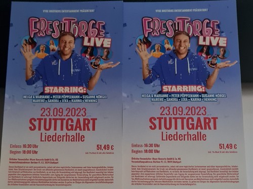 Tickets freshtorge live - tickets,