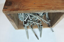 1 Holzkiste ca. 21x29x18 cm halbvoll diverse 6-Kant Holz-Balken-Schrauben - !!