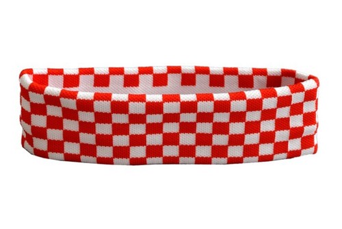 Stirnband karo rot - stirnband,