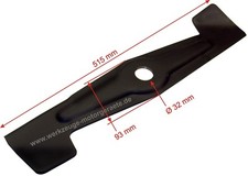 Rasenmäher Messer für Sabo 52cm Turbostar, 51,5cm, 4,0mm starke Ausführung