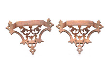 2x Alte Bronze Möbelgriffe Griffe Schubladen Türgriffe verziert Vintage alt