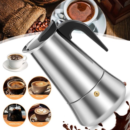 Edelstahl espressokocher - edelstahl,