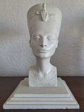 Nofretete,  Grosse schwere Büste, Gips, Höhe 35 cm (!)