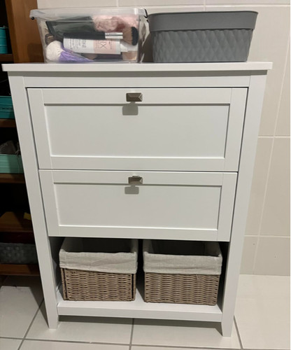 Weißer badezimmerschrank - weißer,