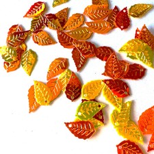50 Mini Pailletten Blätter
