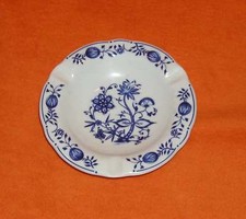 Triptis Porzellan DDR Zwiebelmuster Aschenbecher ca. 13,5 cm VEB Ascher 3 Mulden