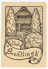 Exlibris Jugendstil Nathalie