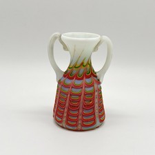 Antike Murano Glas Vase Miniatur - Fratelli Toso • Opalglas um 1900 Art Nouveau