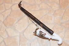 PFEIFE  alte Tabakpfeife mit Porzellankopf, Wappen, Pferde Pferdekopf