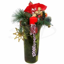 Glas Vase Grün Blumenvase