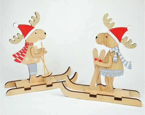 Elch aus holz auf - auf, xl
