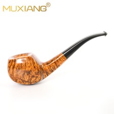 MUXIANG Bruyère Freehand pfeife glatte Tabakpfeife Cumberland Stiel Holzpfeife