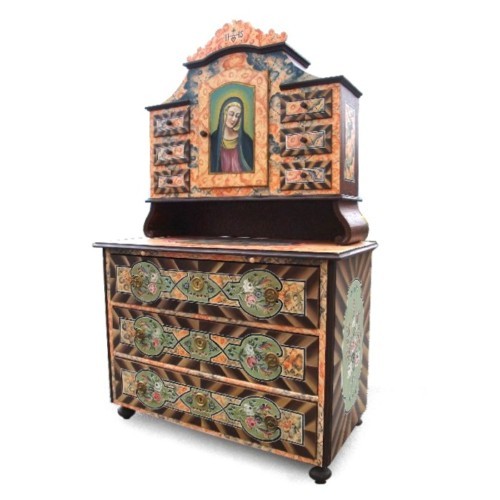 Bauernschrank bemalter - bauernschrank,