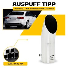 Silber Edelstahl Auspuffblende