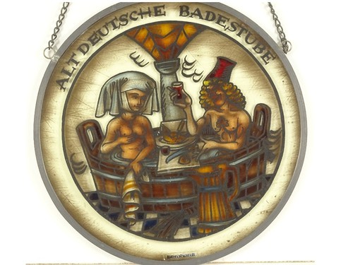 Altdeutsche badestube mit - altdeutsche,