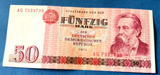 50 Mark Schein DDR 1971 ORIGINAL /P23.9/5