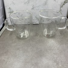 2 Bodum Double Wall Mugs Cups