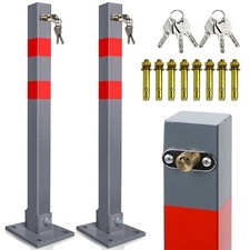 Absperrpfosten Parkschranke Klappbar 1-5 Set Parkplatzsperre abschließbar