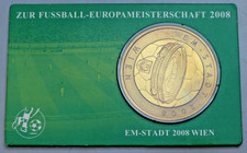 MEDAILLE: FUSSBALL-EM 2008: EM-STADT WIEN, Cu-Zn-Bro, St, COINCARD, 40 mm, S47