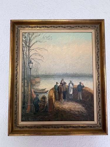 ölbild auf karton rees am - ,,