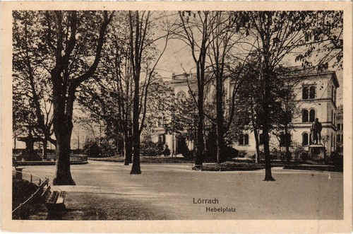 Cpa lorrach hebelplatz - lorrach,