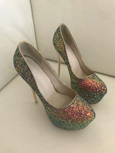 High heels pumps glitzer - high,