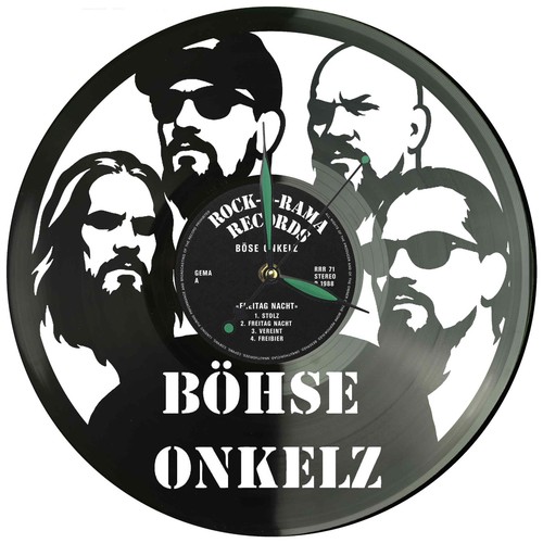 Böhse onkelz vinyl wanduhr - onkelz,