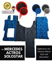 LKW Fußmatten passend für MERCEDES ACTROS SOLOSTAR Sitzecke Dänisch Plüsch Style