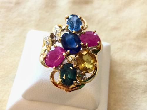 Rubin saphire gold diamant - saphire,