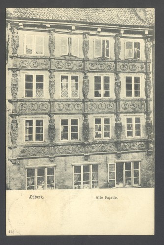 Lübeck alte fassade gel - alte,