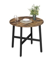 Runder Küchentisch 80 cm – Industrie-Design, Metallgestell, guter Zustand