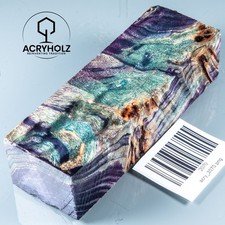 2070 Pappel Maser | 120x40x30 | Griffblock stabilisiert | ACRYHOLZ | Messergriff