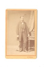 E.G. Heitel CDV Foto Feiner Herr - Wien um 1870