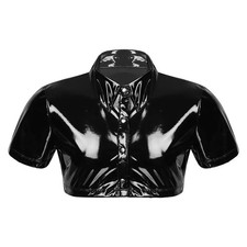 Herren Sexy Kragen Kurzarm