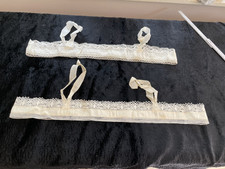 antik Spitze geklöppelt zart für Nachthemd 2 Spitzen Borden für alte Leibwäsche