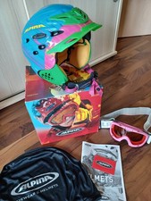 Skihelm Alpina Gr. 55-59 + Skibrille