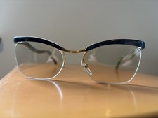 Vintage Brille 50er/60er Jahre Nylor Logo Paris Gold Doublé / Acetat
